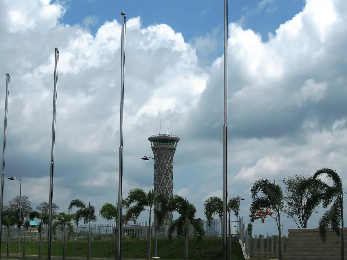 The control tower at Mattala airport