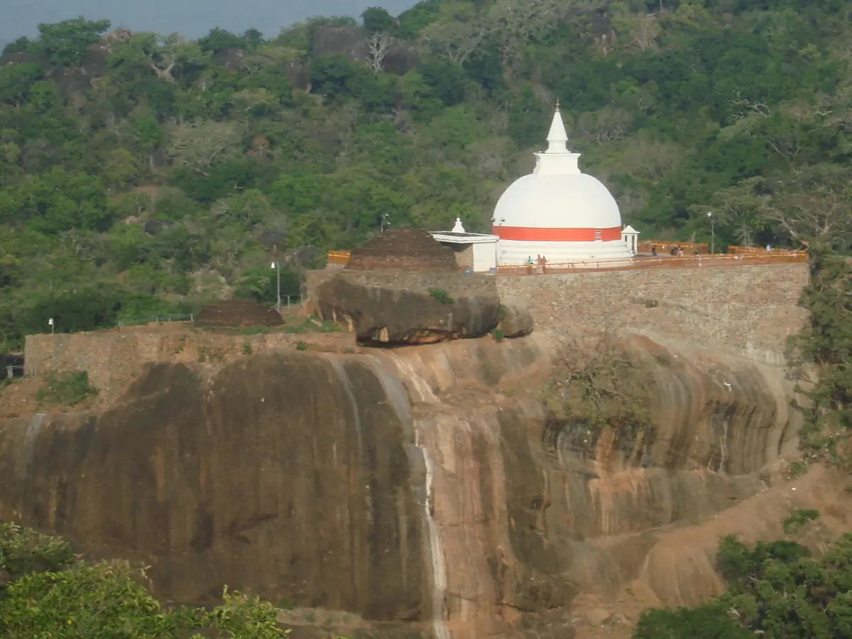 The Sithulpawwa rock temple above the forest
